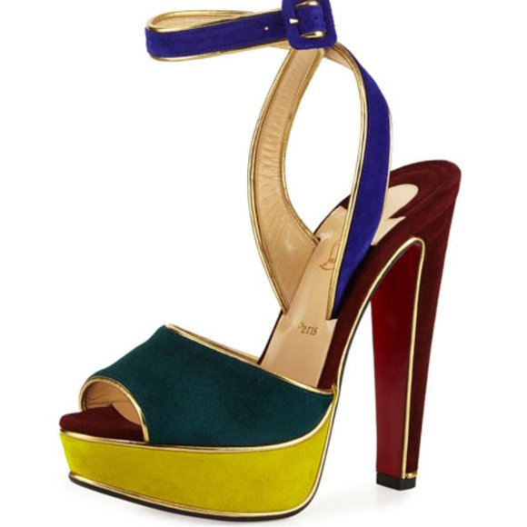 Christian Louboutin 'Louloudance' Suede Pump Multi